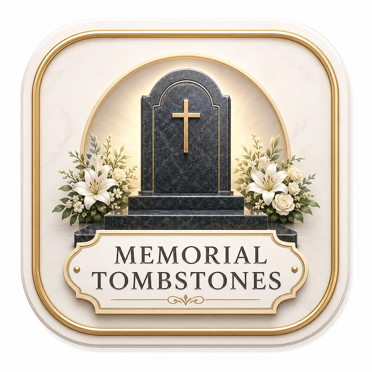 Tombstones and memorials icon